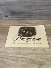 Vintage Pennsylvania Bicentennial Booklet Where a Nation Was Born 200 Years Ago picture