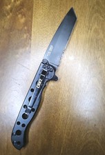CRKT M16-10KS Folding Knife Black Belt Clip Tanto Combo Blade EDC picture