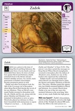 Zadok #38.4 People - Family Bible 1994-2001 Grolier Card picture