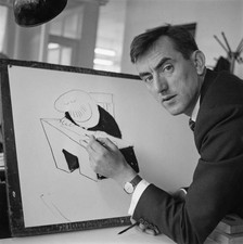 British cartoonist Frank Dickens best known for his daily comic st- Old Photo picture