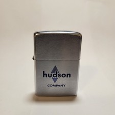 Vintage Advertising Zippo Windproof, Huson, 1971, Working *READ* picture