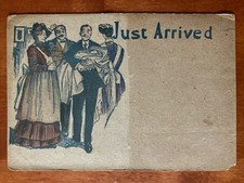 Just Arrived New Born Baby Antique Postcard RA picture
