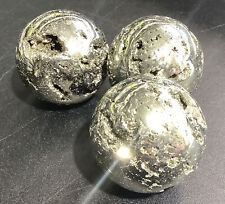 Iron Pyrite Sphere Druzy Crystal Ball Polished Gemstone Orb picture