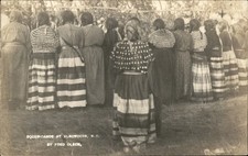 Elbowoods ND Native Indian Women Dance Fred Olsen c1910s RPPC bhn picture