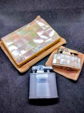 Vintage Ronson Mother of Pearl Gift Set 4 You Plus  Bonus Ronson Cadet For Him  picture