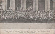 Columbus, OH: Striking Employees Of Railway & Light Co. - Vintage Ohio Postcard picture