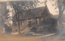 West Liberty IA New Carnegie Library Before Recent Expansion~RPPC 1909 picture