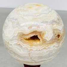 Natural thousand-layer agate crystal ball healing 1940G picture