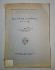 1933 THE JEWISH FOUNDATION OF ISLAM Book Mohammed Quran Arab History Biblical picture