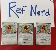 Pokémon TCG Lot x 3 Fan Rotom Cosmo Holo Play  Pokemon Stamped picture