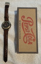 Vintage 1990s Pepsi-Cola Bottle Cap Wristwatch – New Battery, Working, with Box picture