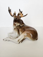 Lomonosov PORCELAIN Figurine Elk,Moose.Very RARE USSR.Fantastic condition. picture