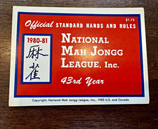 1980-81 National Mah Jongg League Official Standard Hands & Rules 43rd Yr picture