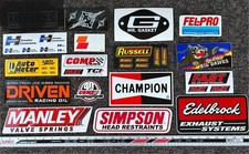 Lot of 39 authentic original racing decals stickers NHRA NASCAR INDYCAR F1 DRIFT picture