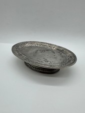 Vintage LABRAZEL Pewter elevated Soap / Trinket Dish, 6