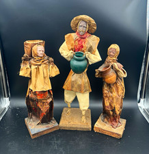 Vintage Mexican Papier Mache Folk Art Figures Set 3, Xalisco Jalisco picture