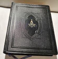 Hertel Holy Bible Red Letter Masonic Edition Cyclopedic Indexed Freemason Bible picture