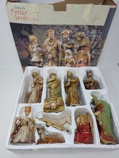 KIRKLAND'S POTTER'S GARDEN II CHRISTMAS 10 PIECE NATIVITY SCENE SET picture