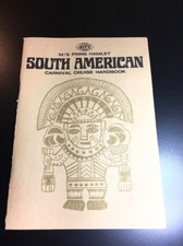 AITS Carnival Cruise Handbook Passenger Journal Inca South America 1968 Ephemera picture