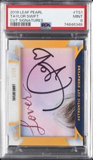 2018 LEAF PEARL CUT SIGNATURES #TS1 TAYLOR SWIFT 1/12 PSA 9 AUTO picture