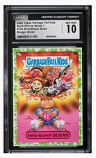2022 🟢 CGC 10 Garbage Pail Kids #72b Mind Blown Sloan Booger Green Topps picture