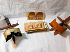 1800s Historical Ephemera Collection with 2 Stereoscopes and 41 Cards Some Rare picture