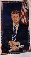 Vintage John F. Kennedy JFK Wall Tapestry Art Rug 38