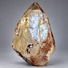 “Aurora Almond” Mini Ganesh Himalayan Rainbow Iridescent Oxide Quartz Crystal picture