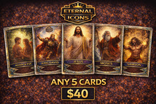 Pick Any 5 Eternal Icons Cards | Christian Trading Card Bundle | Build Your Set picture