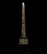 Large Heavy Egyptian Hand made Obelisk with Handmade Egyptian Inscriptions picture
