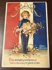 Patriotic 1912 - Clapsaddle Signed - GAR - Pride Glory & Honor - Exeter NH picture
