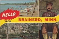 Multi View Postcard-Hello From BRAINERD, Minnesota picture
