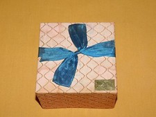 VINTAGE WOMEN'S OLD VANITY APPLE BLOSSOM BATH POWDER BOKAY NY  UNOPENED BOX picture