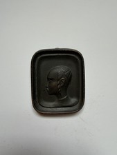 1950's Pal-Bell Israeli Bronze Pioneer Woman Wall Plaque, Mid-Century Judaica picture