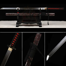 Full Tang Clay Temperped T10 Steel Japanese Samurai Ninja Sword Katana Sharp picture