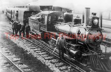 Waynesburg & Washington #1 with train Washington PA circa 1908  New 5x8 Photo picture