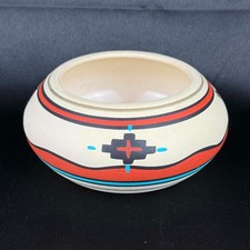 Vintage Tesa by Maack Co Southwest Pottery Bowl Hand Painted 5.5