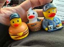 Culver's Ducks Lot Of (3) W/ Ice Cream Cone Duck picture