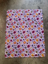 PATAGONIA Blanket Throw Vintage Fleece Stars Flowers RARE 54” x 43” picture