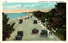 VTG Postcard- 50284. LAKE SHORT DRIVE, LINCOLN PARK, CHICAGO IL. Posted 1935 picture