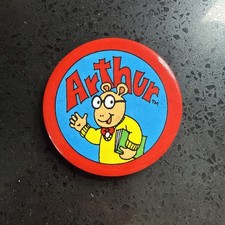 Arthur Vintage Pin Button Pinback 1996 Original 90s TV Show Kids picture