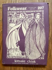 Folkwear 207 VPatterns from Times Past Kinsale Cloak Irish Historical Lore Uncut picture