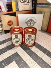 NOS Vintage McCulloch “Tune Up” And “Power Up”  Oil cans Sealed With Contents picture