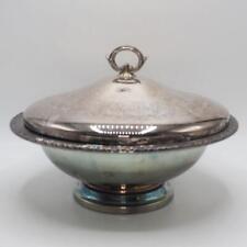 Vintage Wm A Rogers Footed Bowl Silver Plate w/ Lid picture
