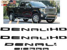 4pack Set 2019-2026 Emblems Denali DenaliHD Plus Sierra Letters Badges 3D NAM... picture
