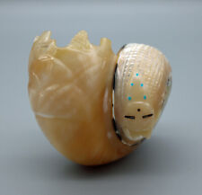 Todd Westika Sea Snail Shell Zuni Corn Maiden Fetish picture