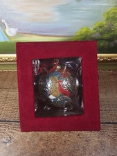 VTG Dillards Trimming Cloisonne  Cardinal  4