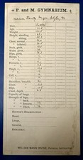 Franklin and Marshall College Lancaster Pennsylvania Physical Assessment 1892 picture