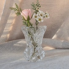 Vintage Kristal Zajecar Brahms 24 Lead Crystal Toothpick Holder Mini Bud Vase 3