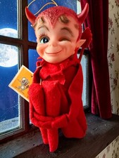 Vintage 1967 KAMAR Japan Winking Red Devil Knee Hugger Halloween Elf with TAG 🎃 picture